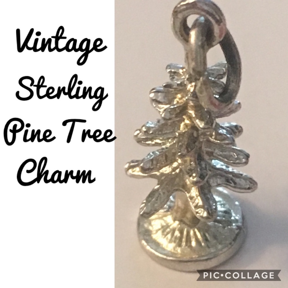Vintage Sterling Pine Tree Charm